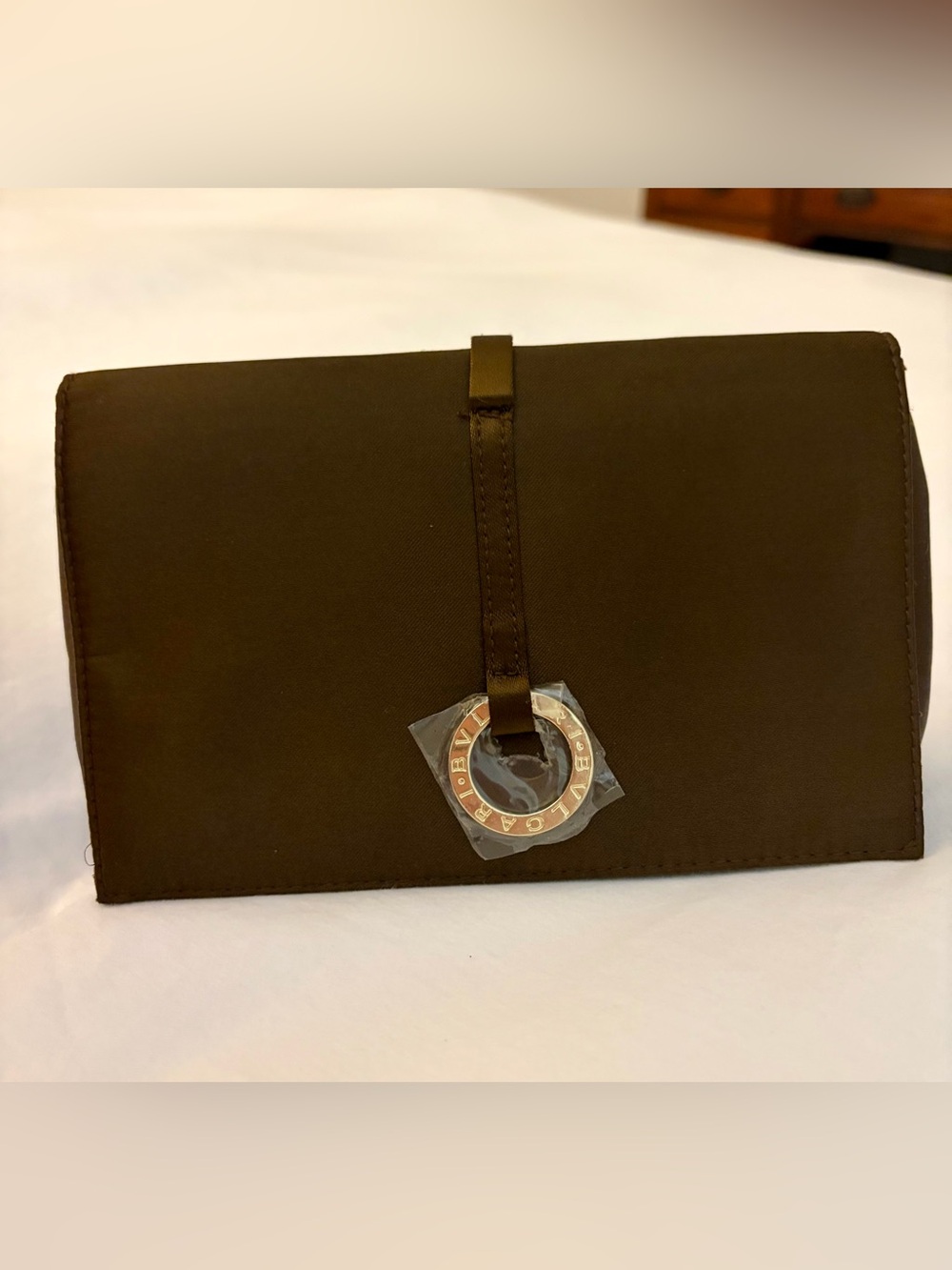 Bvlgari x Emirates Brown Luxury Travel Amenity Kit Cosmetic Bag New